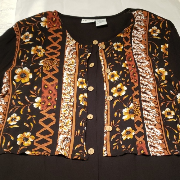 Tunic + Vest Illusion Top M Shirt NWOT - Picture 3 of 9